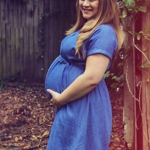 Denim Maternity Dress